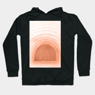 Abstract sunrise, watercolor illustration Hoodie